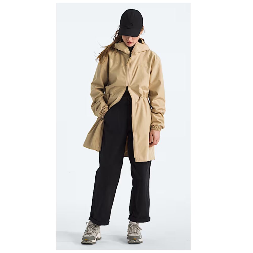 The North Face Beige Hooded Trench Coat